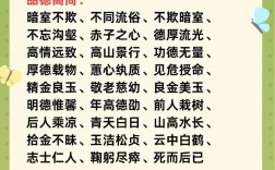 關(guān)于高尚的成語(yǔ)