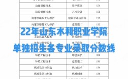 山東水利職業(yè)學(xué)院分數(shù)線