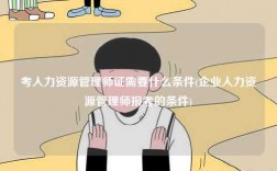 考人力資源管理師證需要什么條件(企業(yè)人力資源管理師報(bào)考的條件)