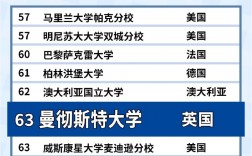 曼徹斯特大學世界排名