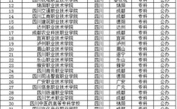 2024年四川專科學(xué)校公辦排名