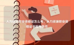 人力資源職業(yè)資格證怎么考，人力資源職業(yè)資格證書報考條件
