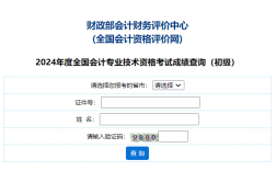 全國(guó)會(huì)計(jì)資格評(píng)價(jià)網(wǎng)考試成績(jī)查詢(xún)
