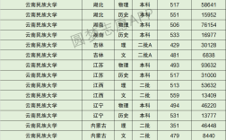 云南民族大學(xué)錄取分?jǐn)?shù)線