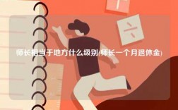 師長相當(dāng)于地方什么級別(師長一個月退休金)