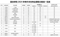 2024宜春學(xué)院分?jǐn)?shù)線