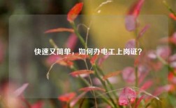 快速又簡單，如何辦電工上崗證？