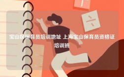 寶山區保育員培訓地址 上海寶山保育員資格證培訓班