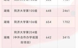 同濟河南錄取分數線