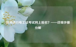 如何進(jìn)行電工證考試網(wǎng)上報(bào)名？——詳細(xì)步驟分解