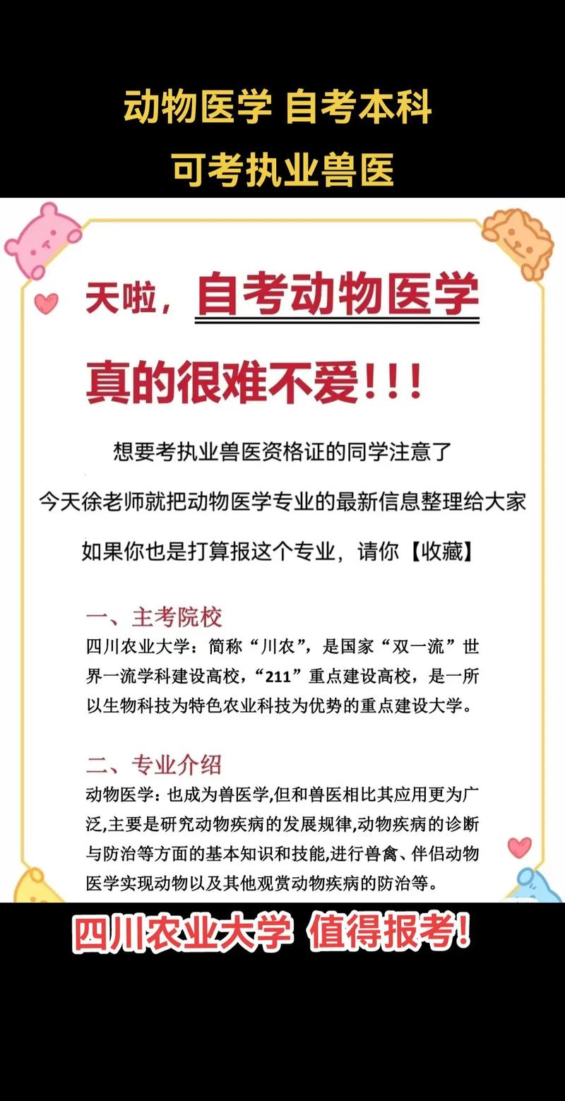 寵物醫生可以自考嗎(成人自考動物醫學專業)-圖1