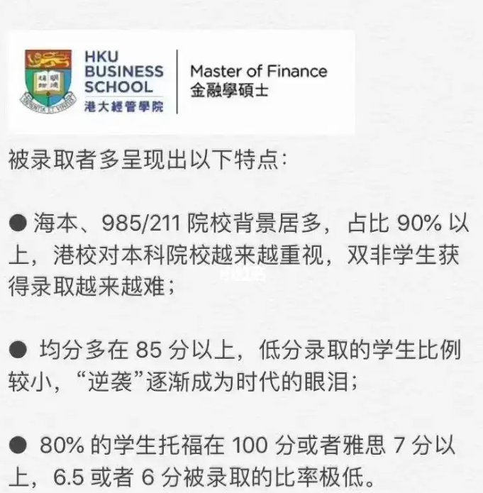 港大金融碩士課程要求是什么？高嗎？-圖1