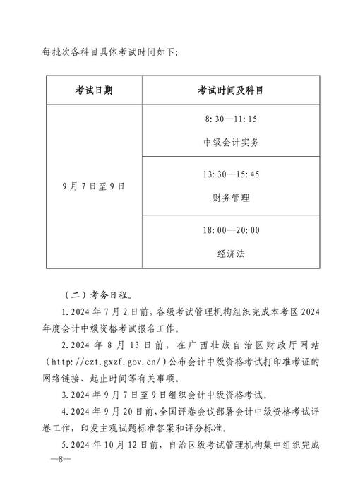 2024年中級(jí)會(huì)計(jì)考試時(shí)間-圖1