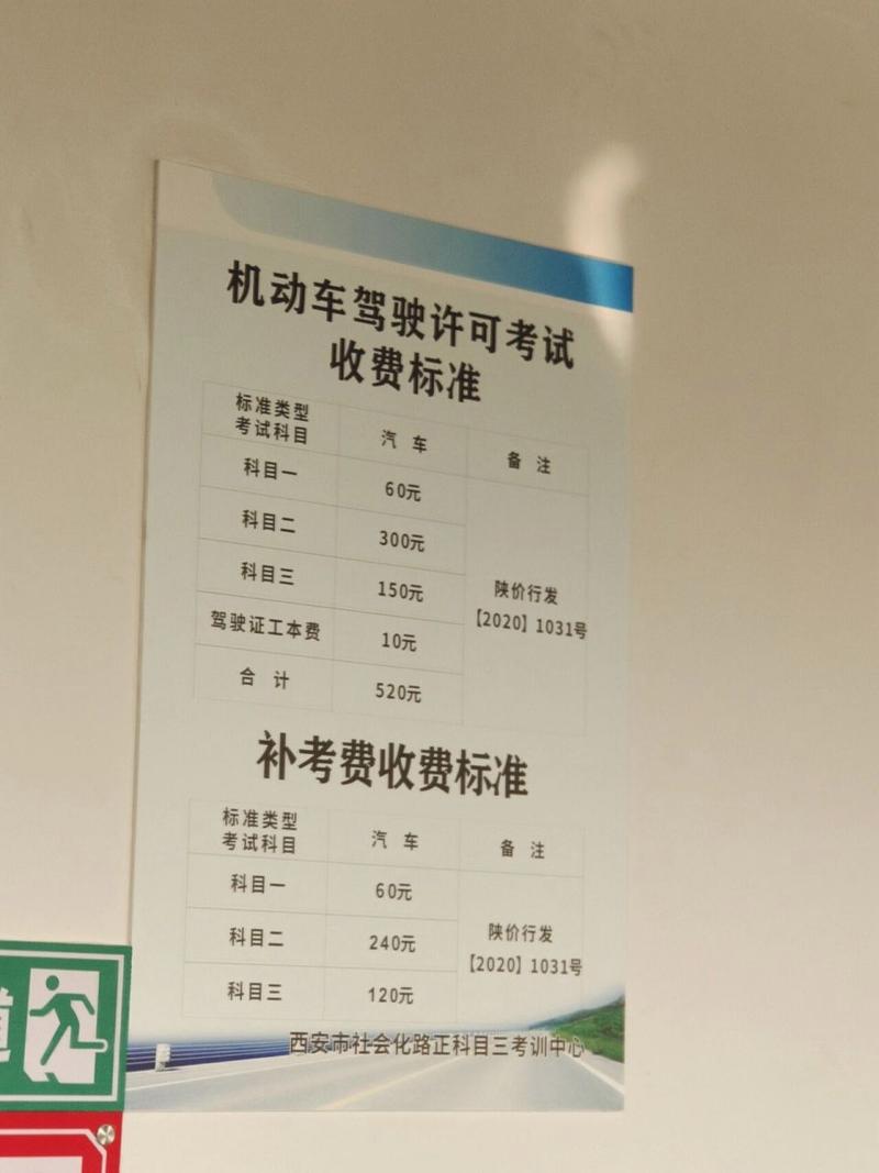 駕照考試費(fèi)用收費(fèi)標(biāo)準(zhǔn)-圖1