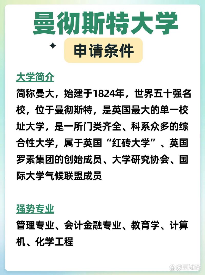英國曼徹斯特大學(xué)研究生申請條件-圖1